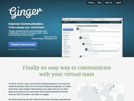 ginger website