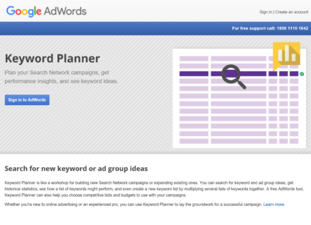 google keyword planner website