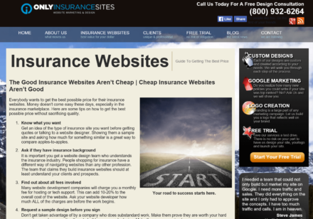 onlyinsurancesites website