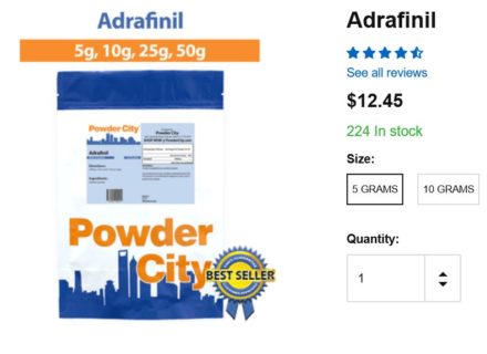 powder city adrafinil
