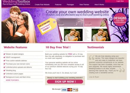 wedding toolbox website